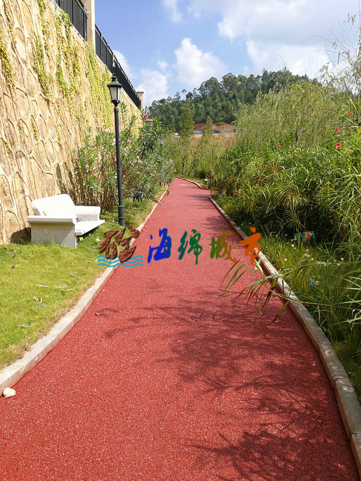 粉紅色透水地坪