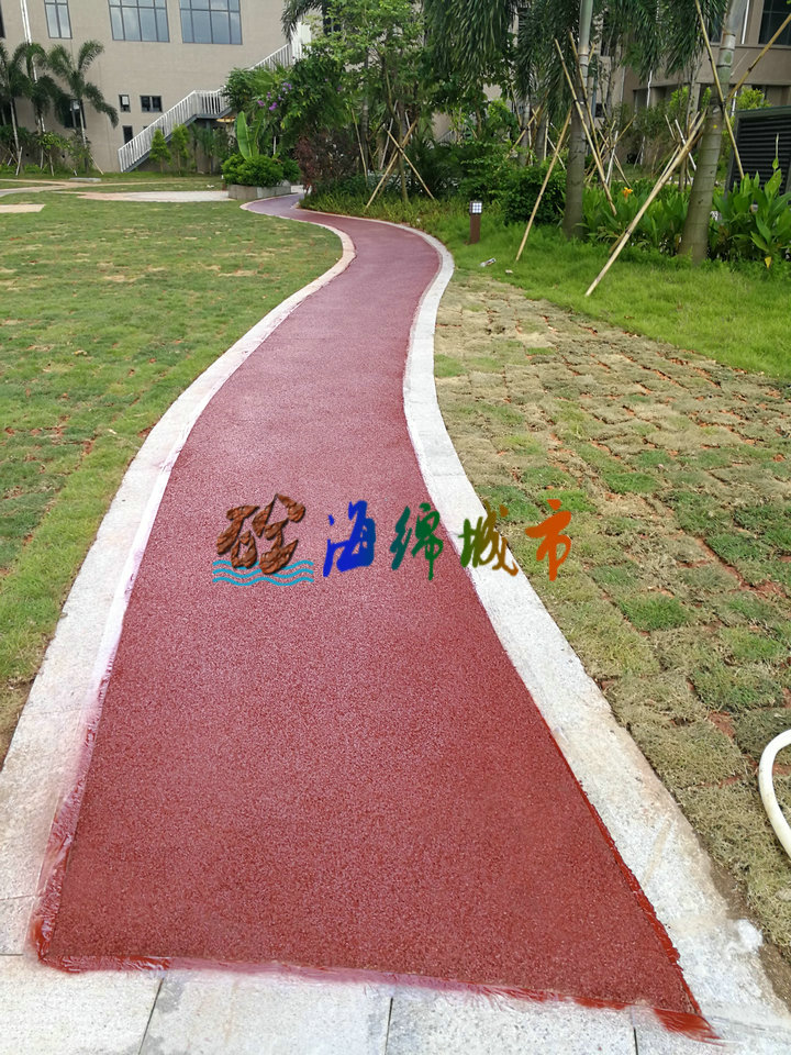 磚紅色透水地坪
