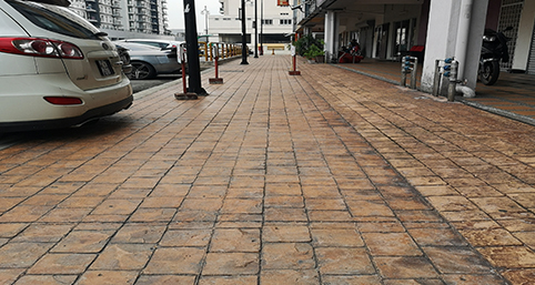 泰國曼谷度假酒店藝術(shù)壓花地坪