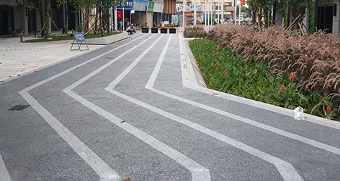 廣州白云區(qū)西城智匯park透水地坪工程案例