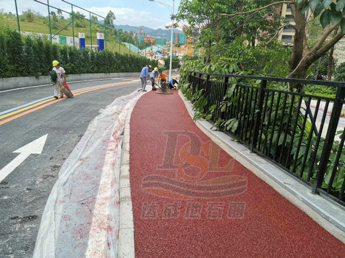 透水膠粘石地坪