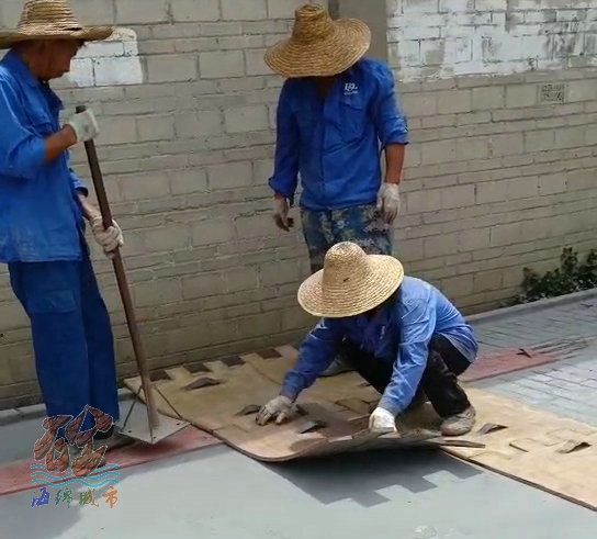 佛山南海藝術壓花地坪完工