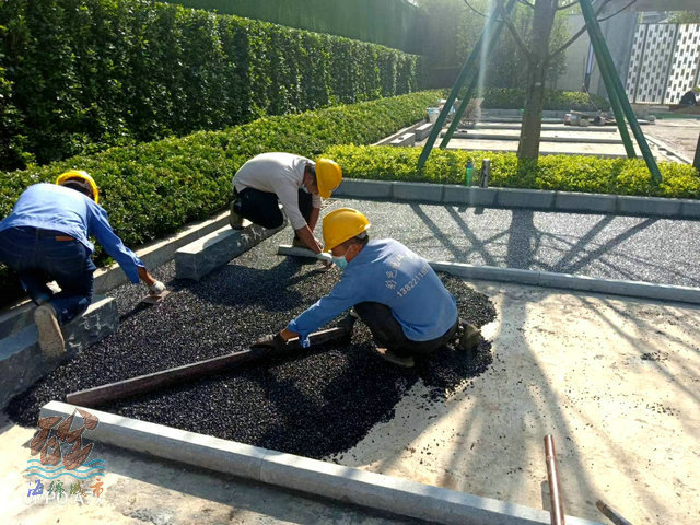 透水膠粘石