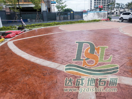 白云區壓模地坪項目收工啦~