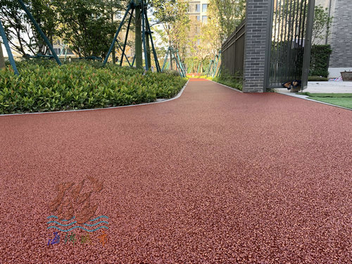 廣州佛山紅色冷鋪瀝青路面改造
