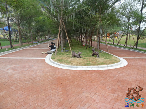 彩色壓模地坪